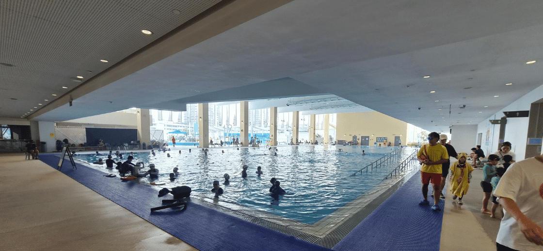 Indoor Walkway - Heartbeat @ Bedok Swimming Complex